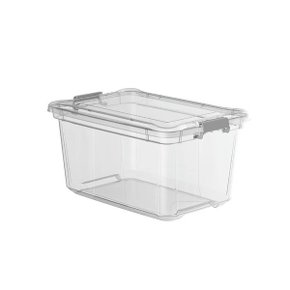 Kit 3 Caixas Organizadoras Plástico Transparente 10L, 20L, 50L Nitron