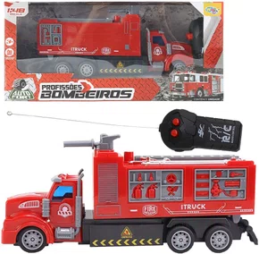 Caminhão De Bombeiro Controle Remoto 3 Funções