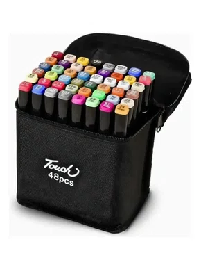 Caneta Marcador Touch Twin Marker 48 Cores Ponta Dupla