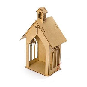 Capela Em MDF Laser 19,7cm P
