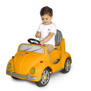 Carrinho De Passeio Fusca 1300 Fouks Amarelo