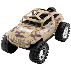 Carrinho Picape Camuflada De Plástico Com Motor À Fricção