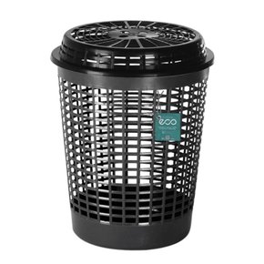 Cesto Telado Linha Eco 55L Cor Preto Plasvale