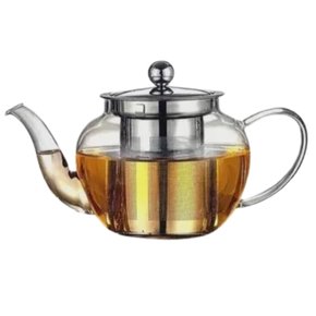 Chaleira Com Infusor Chá 600ml Vidro Wincy