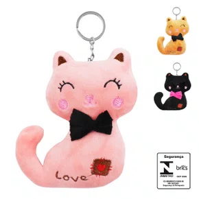 Chaveiro De Pelúcia Gatinho 13 CM