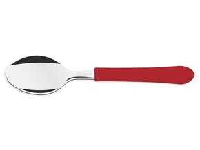 Colher De Chá Inox Leme Tramontina Vermelho