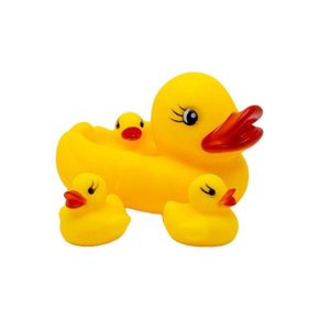 Conjunto 4 Peças Patinhos De Plástico Para Banho JR Toys