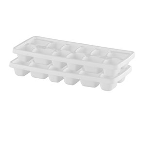 Kit 2 Formas De Gelo Branco