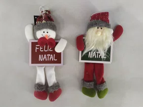 Enfeite De Natal Quadro Boneco 25 CM