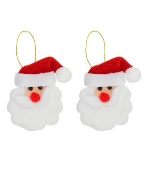 Enfeite Papai Noel 2 Unidades 8x8cm