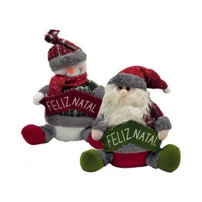 Enfeite Para Natal Boneco Sentado 30 CM