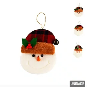 Enfeite Pendente Natal Figuras Natalinas Xadrez 17 CM