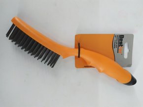 Escova De Aço 4 Fileiras CB Plástico 10"