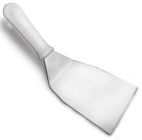 Espátula Curva Inox 26x6cm Branco