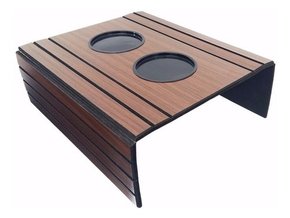 Esteira Porta Copo De Madeira Para Sofá