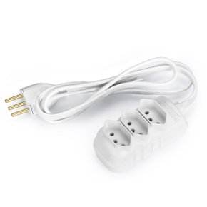 Extensão Compact Tripolar 3m 10A / 250V Branco
