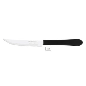 Faca Para Churrasco Inox 4 Leme Preto