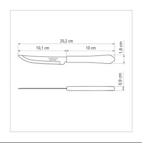 Garfo de Mesa Inox Leme Vermelho - 23182/470