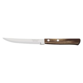 Faca Para Churrasco Inox 5" Polywood Castanho