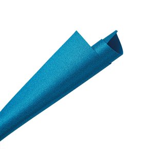 Folha E.V.A Glitter 40x60cm Azul Lyke