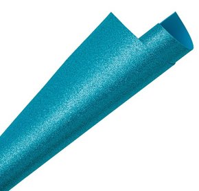 Folha E.V.A Glitter 40x60cm Azul Turquesa Lyke