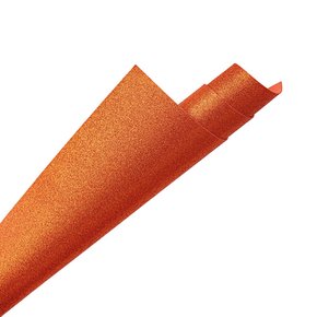 Folha E.V.A Glitter 40x60cm Laranja Lyke