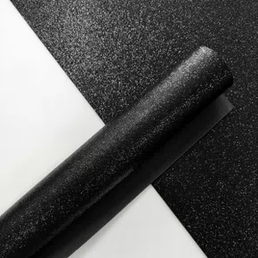 Folha E.V.A Glitter 40x60cm Preto Lyke