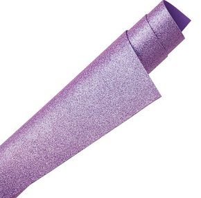 Folha E.V.A Glitter 40x60cm Roxo Lyke