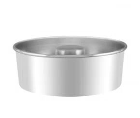 Forma De Aluminio Com Furo Polida 22 cm