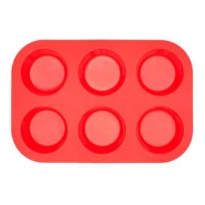 Forma De Silicone Cupcakes 6 Cavidades