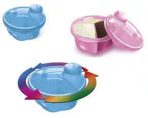 Frasco Porte-Leite Em Pó De Plástico 90 ML