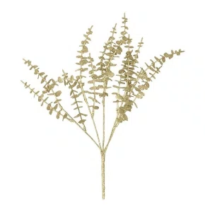 Galho Folhagem Avulso Dourado 40 CM