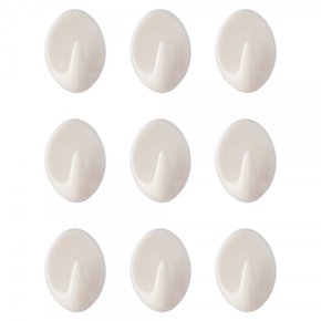 Gancho Adesivo Plástico De Parede 9 Peças