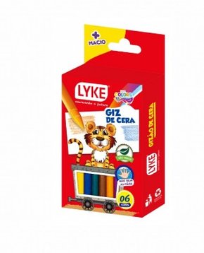 Giz De Cera 6 Cores Lyke