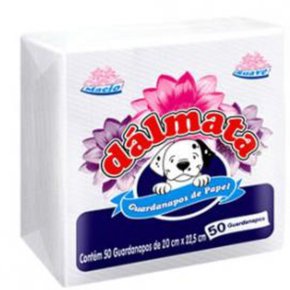 Guardanapo Branco Dalmata 50 Unidades 20x22,5cm