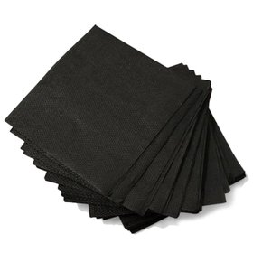 Guardanapo Com 50 Unidades 20x22cm Cor Preto Forfest