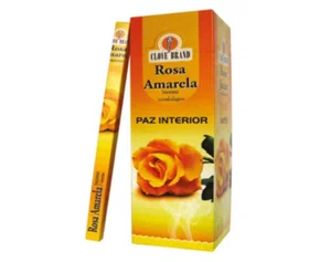 Incenso Flute Rosa Amarela Com 8 Varas