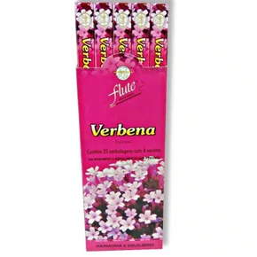 Incenso Flute Verbena Com 8 Varas