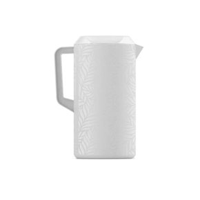 Jarra Texturizada Com Tampa 1,75L Cor Branco Plasvale