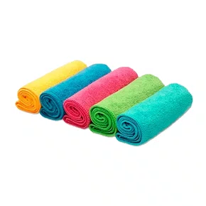 Kit 5 Panos Microfibra Multiuso/Limpeza 30 x 30 CM