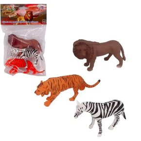 Kit Animais Selvagens 3 Peças