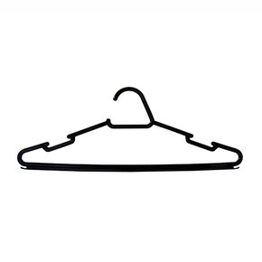 Kit Cabide Adulto Preto 6 Unidades