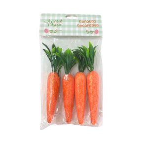 Kit Cenouras Decorativas Páscoa 4 Unidades 
