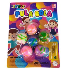 Kit Com 6 Bolinhas Pula Pula JR Toys