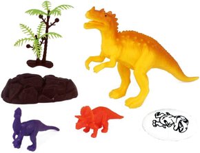 Jogo Dinossauros Sortidos 6 Peças World Brinquedos - freitasvarejo