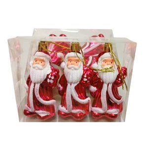 Kit Enfeites Papai Noel 3 Unidades