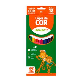 Lápis 12 Cores Resina Sextavado Flex