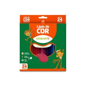 Lápis 24 Cores Resina Sextavado Flex