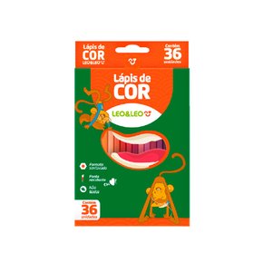 Lápis De Cor 36 Cores Resina Sextavado Flex