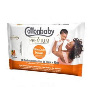 Lenço Umedecido Hidratação Intensa 50 Unidades Cottonbaby
